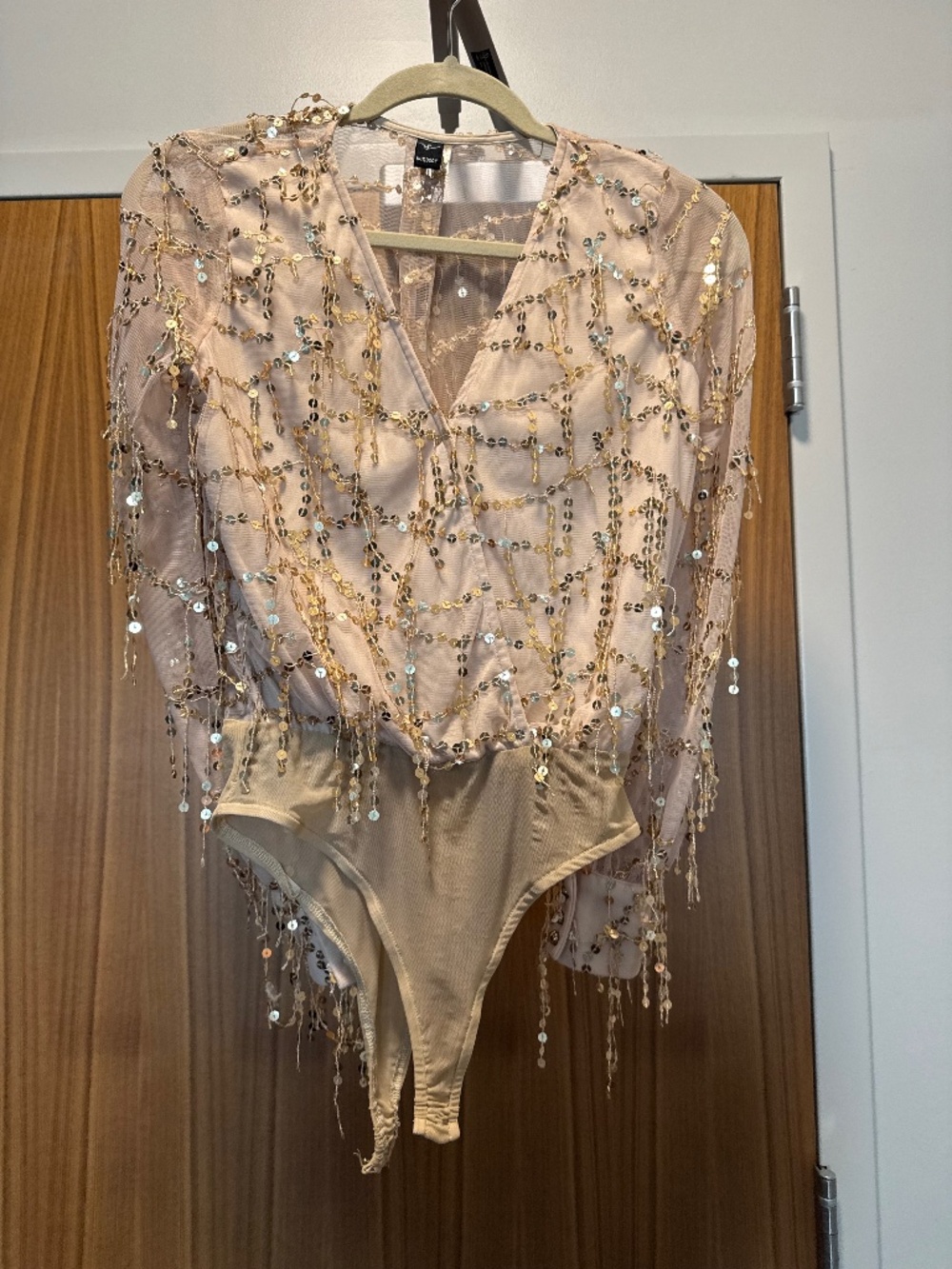 Windsor Long Sleeve Mesh & Sequins Bodysuit